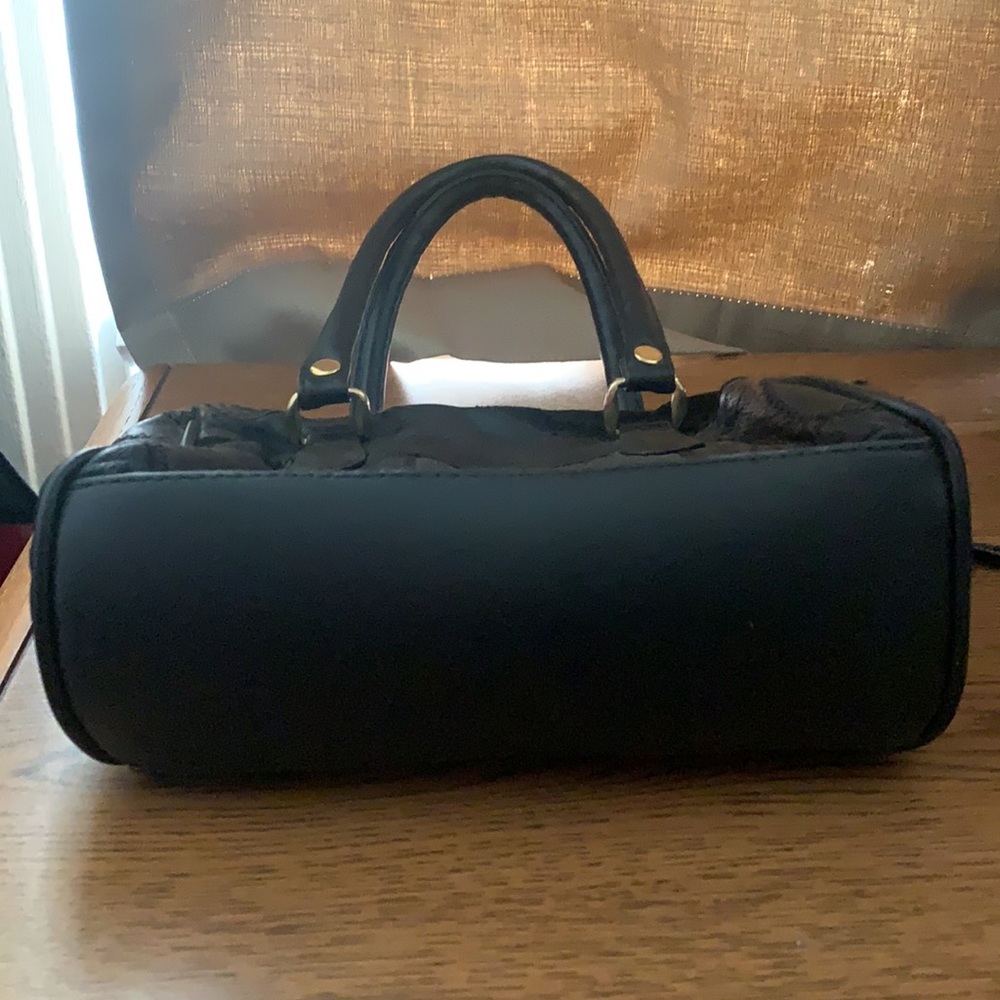 Patchwork Mini Semi-Leather Handbag Euc - image 7